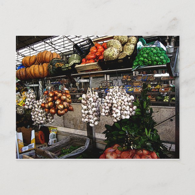 Portugal  Farmers Market Postcard (Front)