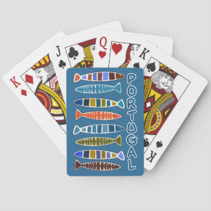 PORTUGAL Fish Pattern playing cards