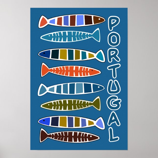 PORTUGAL Fish Pattern poster (Front)