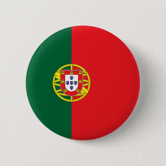Portugal Flag 6 Cm Round Badge (Front)