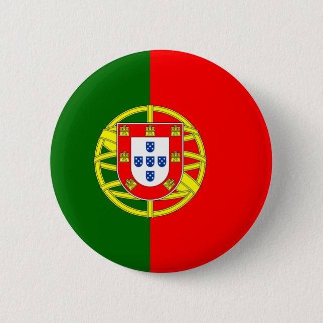 Portugal Flag 6 Cm Round Badge (Front)