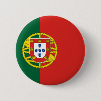 Portugal flag 6 cm round badge