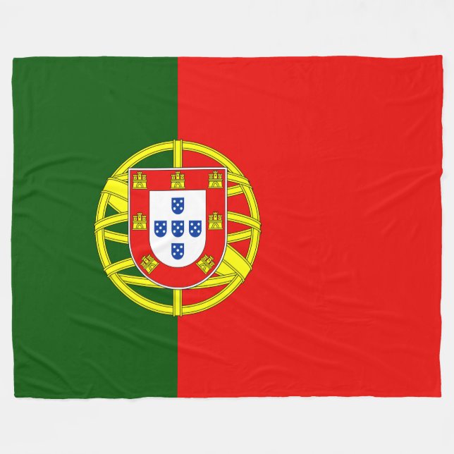 Portugal flag Bandeira De Portugal Fleece Blanket (Front (Horizontal))