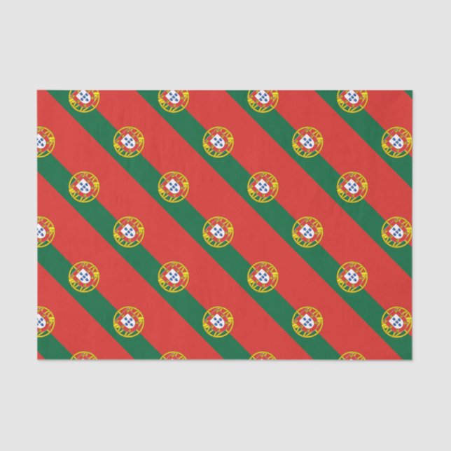 Portugal flag Bandeira De Portugal Tissue Paper (Front)
