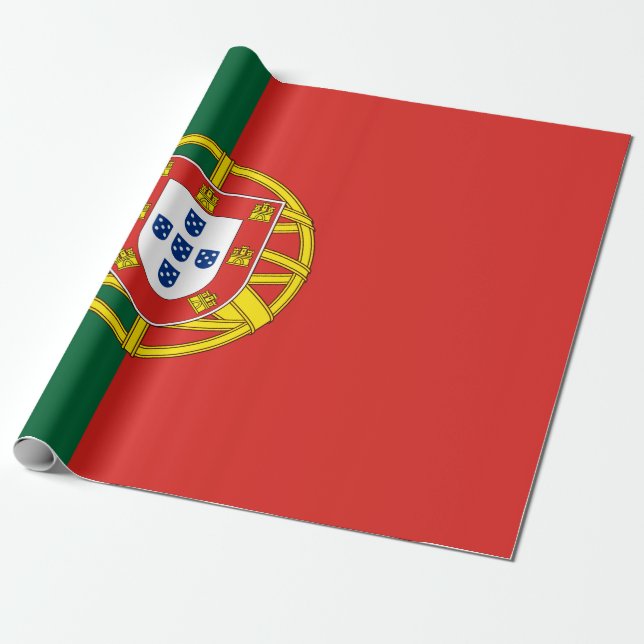 Portugal flag Bandeira De Portugal Wrapping Paper (Unrolled)