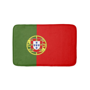 Portugal flag bath mat