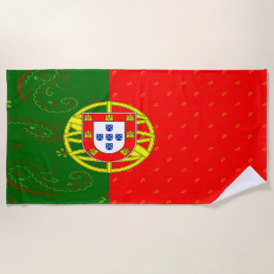 Portugal Flag Beach Towel