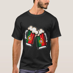 Portugal Flag Beer Mug - Cool Portuguese Beer  T-Shirt