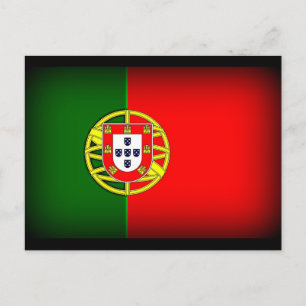 Portugal Flag Black Edge Postcard