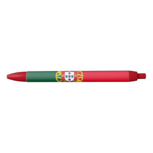 Portugal flag blue ink pen