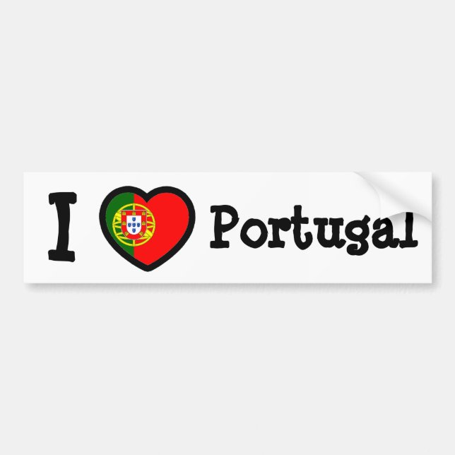 Portugal Flag Bumper Sticker (Front)