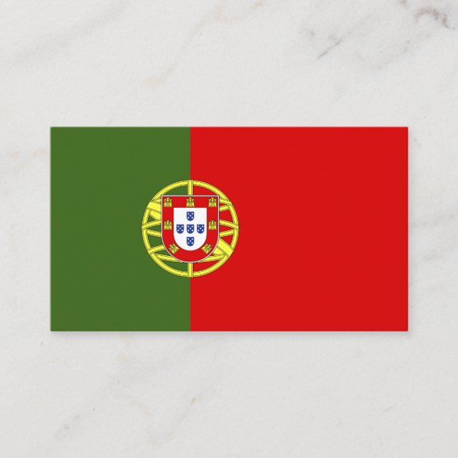 Portugal flag business card (Front)