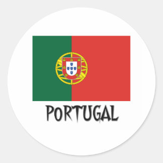 Portugal Flag Classic Round Sticker