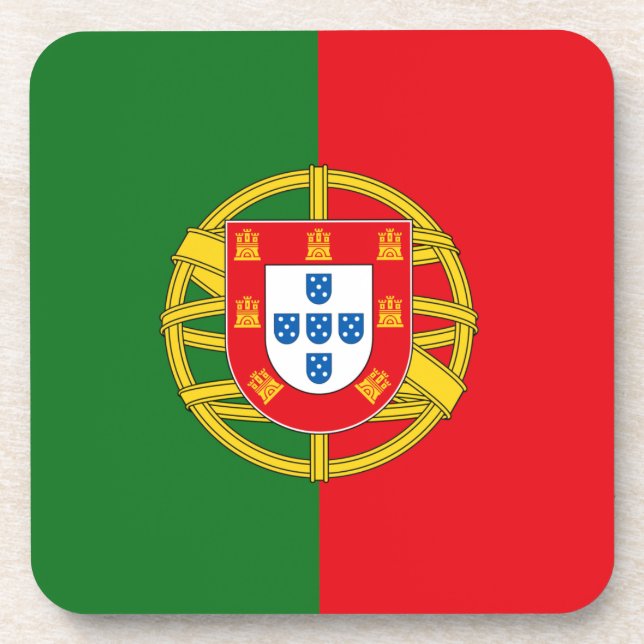 Portugal Flag Coaster (Front)