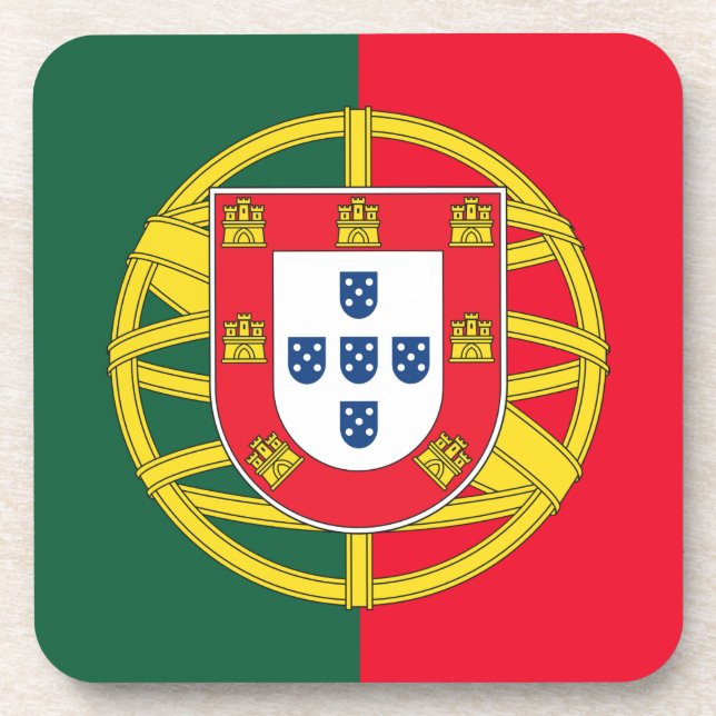 Portugal flag coaster (Front)
