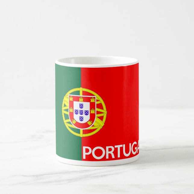 portugal flag country text name coffee mug (Center)