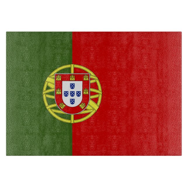 Portugal flag cutting board (Front)
