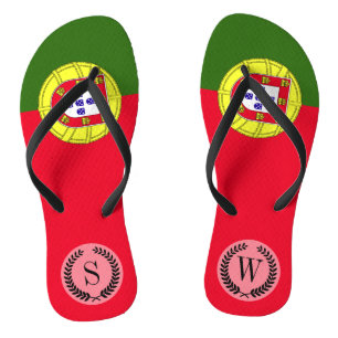 Portugal Flag Flip Flops