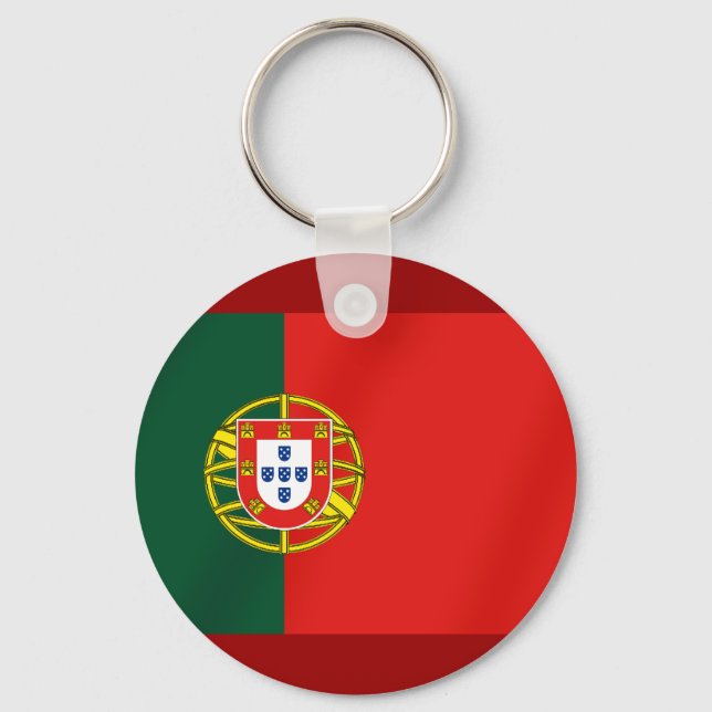 Portugal Flag for Portuguese speakers Key Ring (Front)
