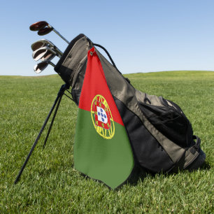 Portugal flag golf towel