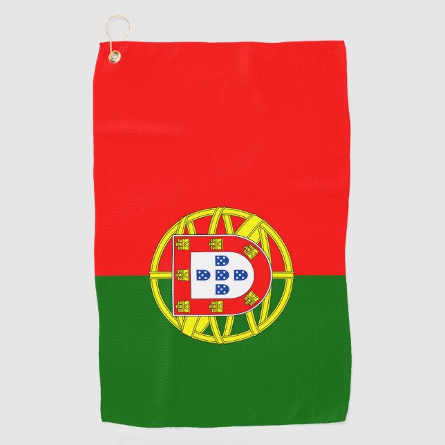 Portugal Flag Golf Towel (Front)