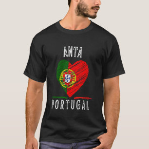 Portugal Flag Heart Anta City T-Shirt