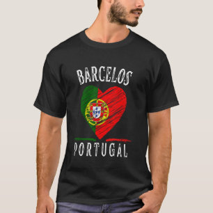 Portugal Flag Heart Barcelos City T-Shirt