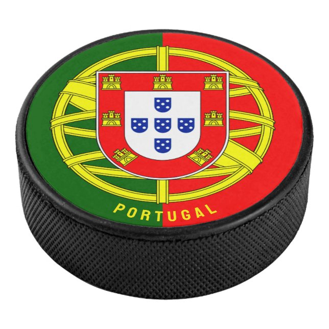 Portugal Flag Hockey Puck (3/4)