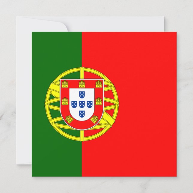 Portugal Flag Invitation (Front)