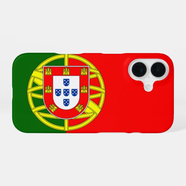 Portugal Flag iPhone 16 Case (Back Horizontal)