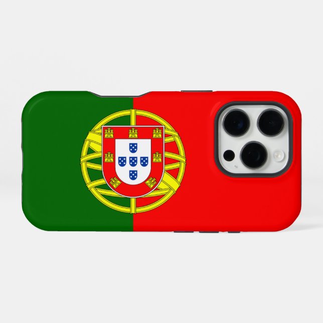 Portugal Flag iPhone Case (Back Horizontal)