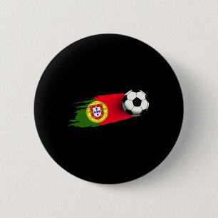 Portugal Flag Jersey Portuguese Soccer Team Portug 6 Cm Round Badge