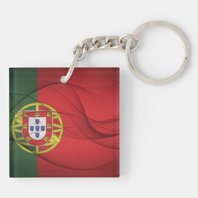 Portugal Flag Key Ring (Back)