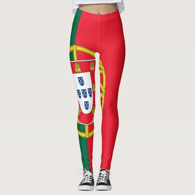 Portugal flag leggings (Front)