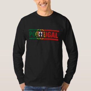 Portugal Flag Lettering It is in my DNA Portugues T-Shirt