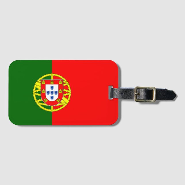 Portugal Flag Luggage Tag (Front Horizontal)