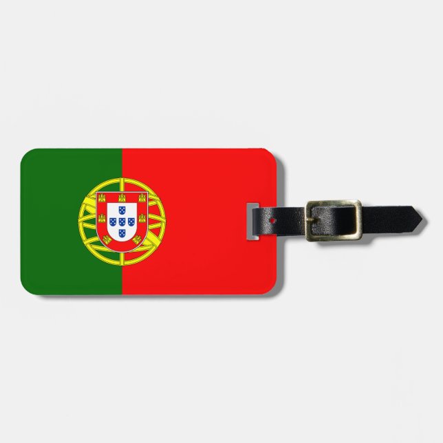 Portugal Flag Luggage Tag (Front Horizontal)