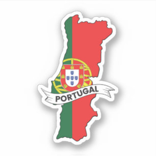 Portugal Flag Map