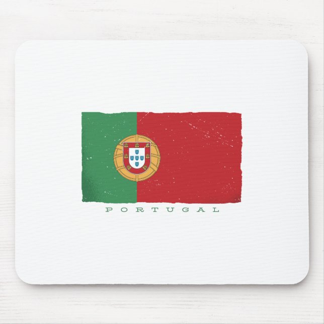 Portugal Flag Mouse Mat (Front)