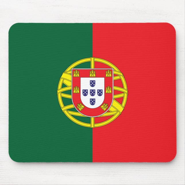 Portugal Flag Mouse Mat (Front)