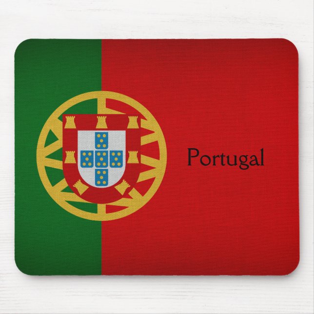 Portugal Flag Mouse Mat (Front)