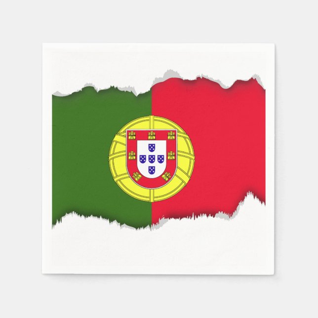 Portugal Flag Napkin (Front)