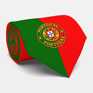 Portugal Flag Neck Tie, Stylish Portuguese Flag Tie