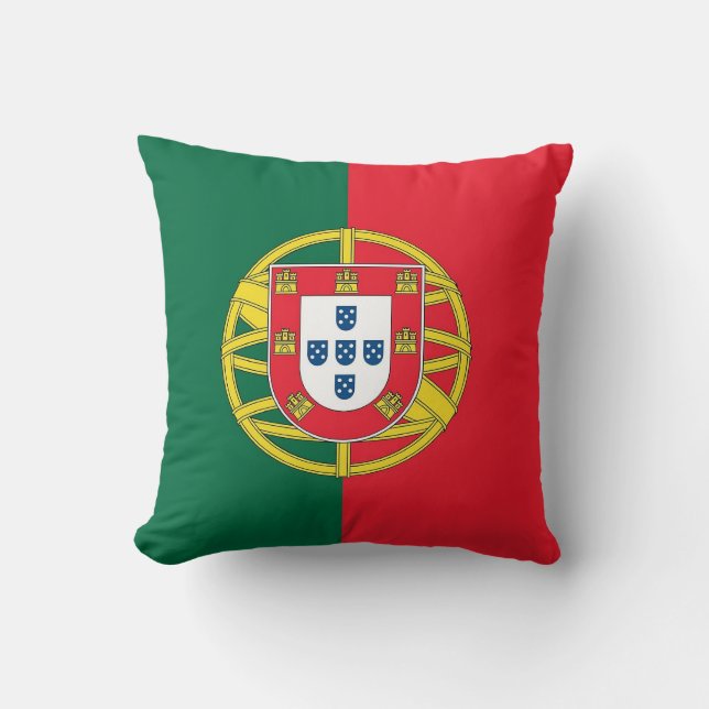 Portugal Flag on American MoJo Pillow (Front)