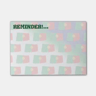 Portugal flag pattern post-it notes