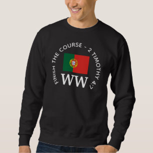 PORTUGAL Flag Personalised MONOGRAM Golf Sweatshirt