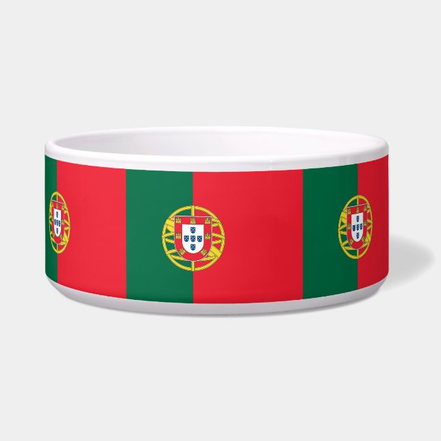 Portugal Flag Pet Bowl (Left)
