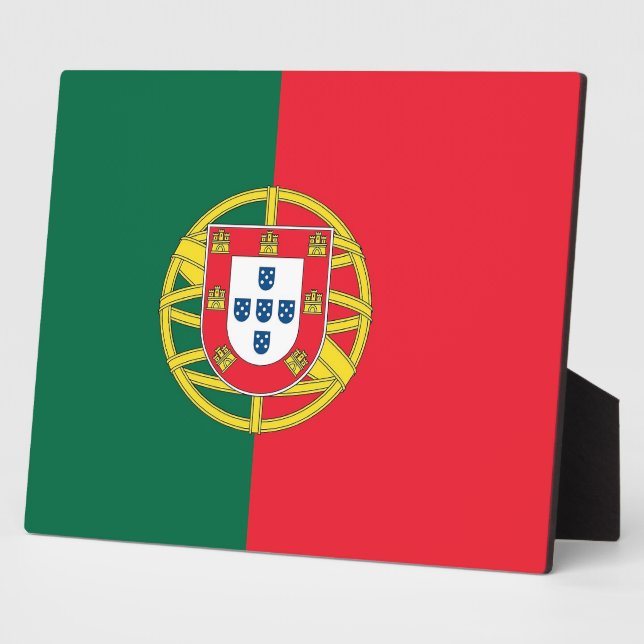 Portugal Flag Plate Plaque (Side)