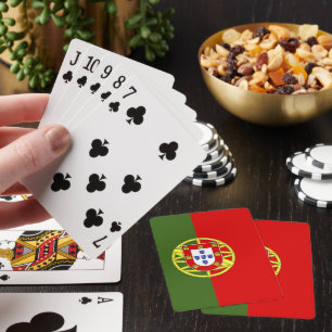 Portugal flag playing cards