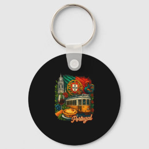 Portugal Flag Portugal Trip Portuguese Rooster Por Key Ring